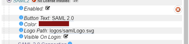 Enabling SAML 2.0 Step